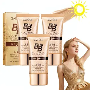 3PCS High-coverage waterproof snail BB cream - matte finish, long-lasting moisturizing and oil control, creates a natural makeup look, refreshing and non-greasy, perfect for makeup beginners, a great gift for Mother's Day, Christmas, . hydrating spf