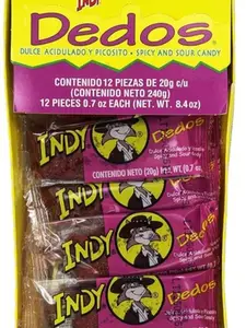 Indy Dedos 1pack 12 pcs Candy Snack Candy Spicy Bonbon Sweet Candy