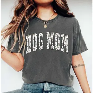 Comfort Colors® Dog Mom Shirt, Dog Mom Gift, Dog Mama Tshirt, Mothers Day Gift for Dog Owner Cotton Knit Light Top