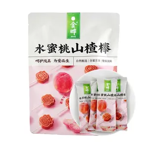 Jin Ye Peach Hawthorn Sticks 108g - Clean Ingredients, Sweet & Sour Chewy Snacks