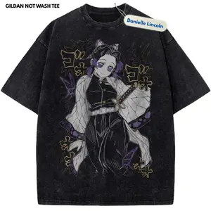 Shinobu K0cho Anime Purple Butterfly Girl Shirt, Demon Slay*r Vintage T-Shirt Gift For Fan Manga, Gift For Men, Gift For Women, Crew Neck T-shirt