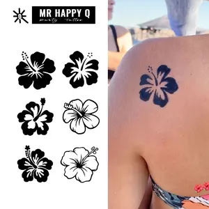 Fashion Flower Tattoo Sticker, Waterproof Sweatproof Temporary Tattoo, Perfect for Daily Use, Holidays, Parties, Easy Operation, Lasts 3-6 Days