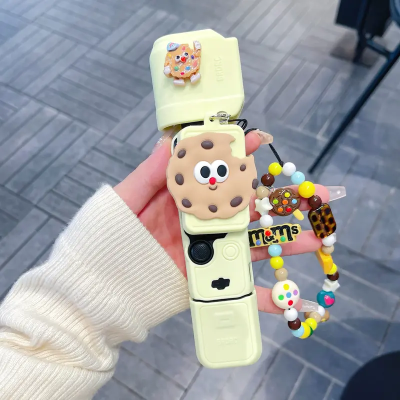 Luxury Cartoon Camera Accessory Protective Case for Dji Pocket 3/4, Ultra-Thin Soft Silicone, Full Coverage, Portable Hand Strap, Anti-Loss and Shockproof