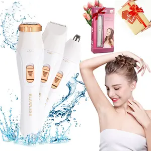 Three-Head Multifunctional Pain-Free Electric Shaver, Portable Body Hair Remover for Men & Women, Gentle Facial Trimmer, Gift Choice