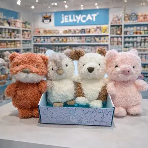 Jellycat Forest Plush Collection – Cute Fox Owl Bear Pig Stuffed Animals Soft Cuddly Gift for Kids, Plush Collectors, Includes Jellycat Gift Bag