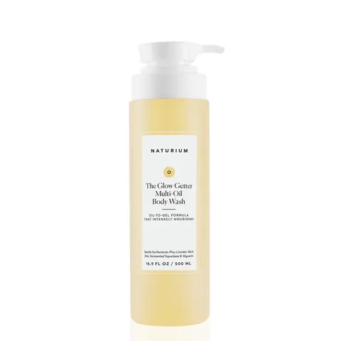 Naturium The Glow Getter Multi-Oil Hydrating Body Wash (500ml) - Gentle Glycerin Body Wash, Milky Lather