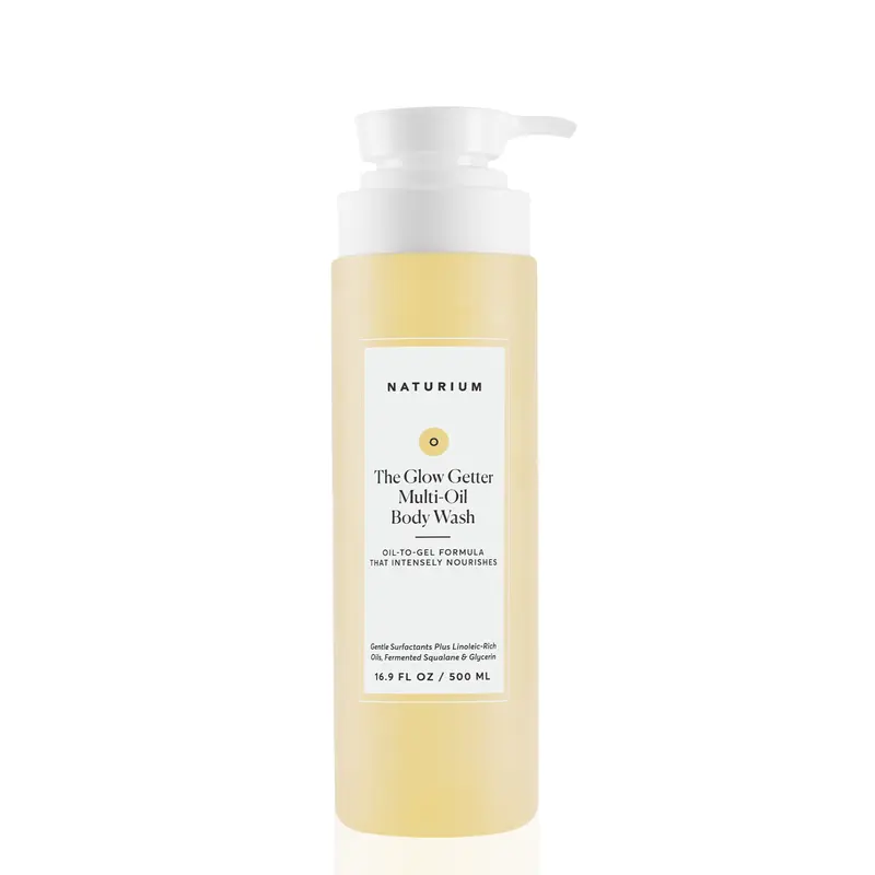 Naturium The Glow Getter Multi-Oil Hydrating Body Wash (500ml) - Gentle Glycerin Body Wash, Milky Lather