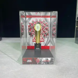 American College Football Trophy Replica, Fans Collectible Display Piece, Perfect Commemorative Gift for Football Enthusiasts