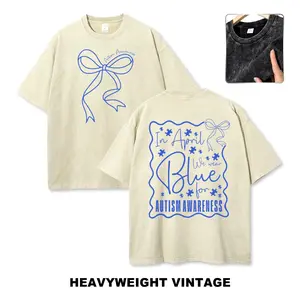 In April We Wear Blue Autism Awareness Vintage Tee 90s Graphic Tees Men's t Shirts Graphic Tee t Shirts Funny Graphic Tee Good Graphic Tees Men's Graphic Tees Streetwear Outfits Men Vacation Outfits Oversized Tshirt Men
