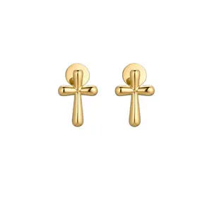 Hey Harper Faith Earrings - Gold