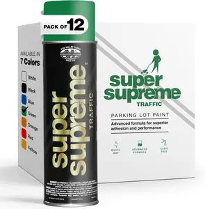Fox Valley Super Supreme Green Traffic Marking Paint, 18 oz (12 Pack)