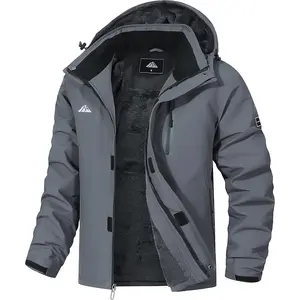 Men's Warm Waterproof Hooded Mountain Ski Jacket Winter Snow Coat Outdoor Windbreaker for Snowboarding Hiking