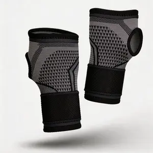 Unisex Sports Wrist Compression Sleeve, Breathable Wristband, Home Gym Exercise Accessories, Wrist Support Band, 2 Pack