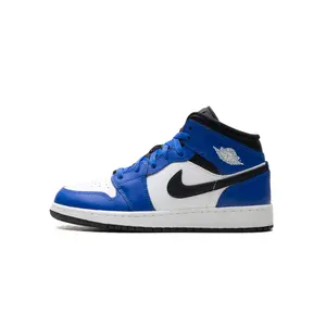 Jordan 1 Mid GS "Game Royal White Black" DQ8423 402
