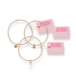 Gold Initial Charm Bracelet (A-Z: select initial)