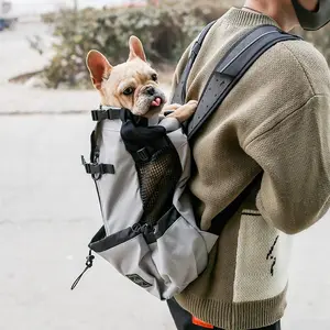 Portable Dog Carrier Backpack for Small Dogs, Double Shoulder Travel Pet Bag for Walking, Outdoor Activities & Daily Use
