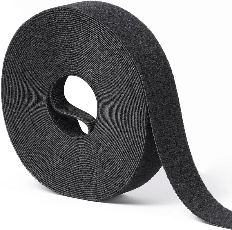 1 in x 30 ft Hook and Loop Roll | Double-Sided Strips, Self-Gripping Straps |  Multi-Purpose Wrap Fasteners for , Office, Data Center, and More