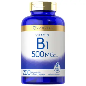 Carlyle Vitamin B1 500mg (Thiamine) | 200 Vegetarian Caplets | Non-GMO and Gluten Free Supplement Carlyle Vitamin B1 500mg (Thiamine) | 200 Vegetarian Caplets | Non-GMO and Gluten Free Supplement