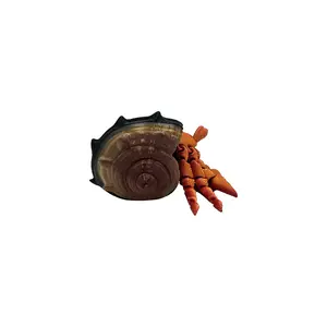 3D Printed Hermit Crab (Small) - Realistic Marine Figure and Decor
