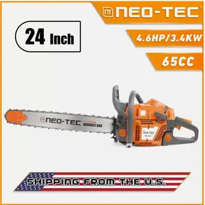 NEO-TEC New NH865 65cc Gas ChainSaw, 3.4KW 4.6HP Gasoline Chainsaw for Professional Wood Work, Compatible with Husqvarna 365 Engine Power Tool