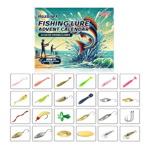Fishing Lure Advent Calendar 24 Days Tackle Box Surprise Christmas Gift