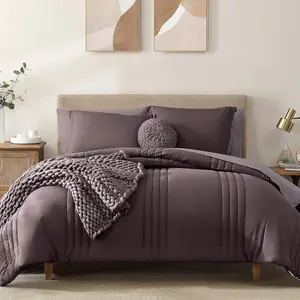 Queen Comforter - 7 ltalian Plum a Bag Queen Sets with Comforters, Seasons Down Alternative Comforter with,Pillowcases  Shams