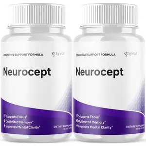 Neurocept Nootropic Brain Support Supplement Natural Formula 120 Capsules 2 Pack
