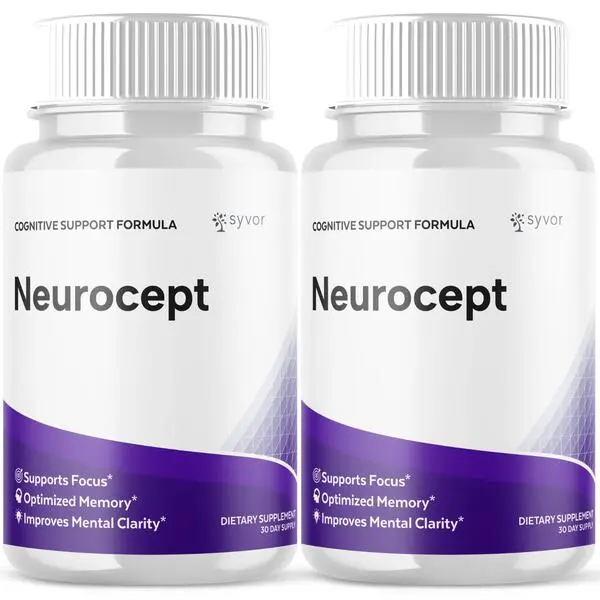 Neurocept Nootropic Brain Support Supplement Natural Formula 120 Capsules 2 Pack