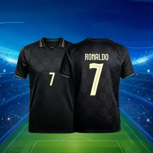 25-26 Home Black & Gold Short-Sleeve Fan Edition Ronaldo#7 Jersey