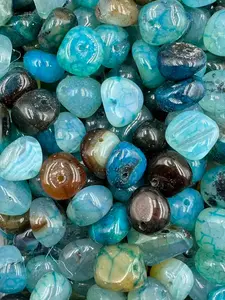 S 131.Deep Sea Island Lace Agate Nugget Shape（irregular shape）