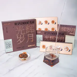 10+12 Resplendent Year Tangerine Puer Tea Cake 36pcs 180g (5g*36pcs) 12 Years Natural Sun Dried Tangerine 10 Years Puer
