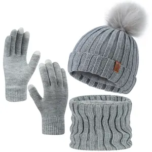 Solid Color Knitted Hats for Womens, Fashionable and Cute Winter Hats, Unisex Beanies for And