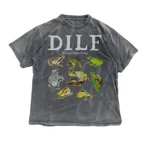 Gildan Tshirt, Dilf Damn I Love Frogs Frog 90s Vintage Graphic Shirt, Retro Toad Tee, Nature Shirt, 2000s Funny Frog Shirt, Cotton Tee, meme t shirt
