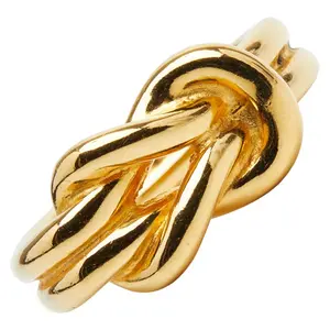 Pre-owned HERMÈS Stainless Small Leather Goods Hermes Atame Scarf Ring