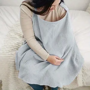 1pc Cotton Nursing Cover, Nursing Accessories, Outdoor Breastfeeding Apron, Windproof Sun Protection, Soft Comfortable, Perfect Gift for Moms, Maternity
