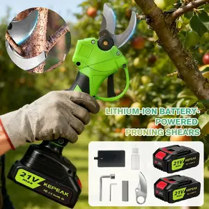 Cordless Electric Pruning Shears with 30mm Cut Capacity, SK5 Sharp Steel Blade & 13000mAh Long-Lasting Battery – Effortless Tree Trimming, Branch Cutting & Landscape Care for Home Gardeners