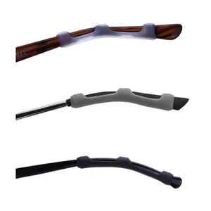 Silicone Anti Falling Glasses Accessories - 3 Pairs Fixed Leg and Foot Covers, Sports Anti Slip Sleeves Ear Sleeves Ear Hooks