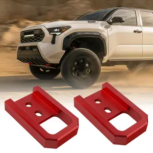 Tow Hooks for Tacoma 2024-2026/4Runner 2025-2026, Car Tow Hooks Compatible with Toyota Tacoma 2024-2026 4Runner 2025-2026 (Red)