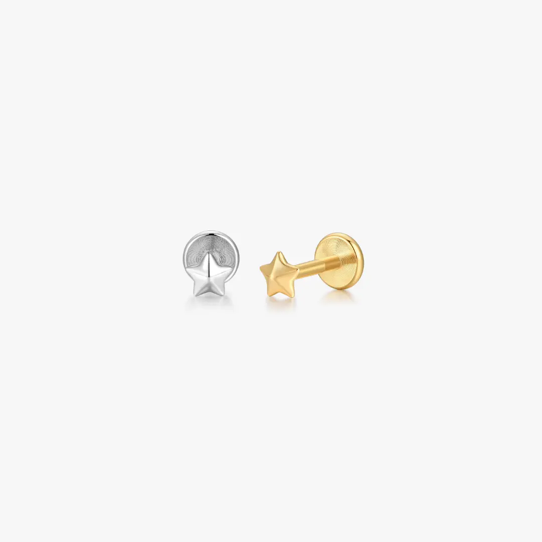 I'm A Star Titanium Flat Back Stud (Single)