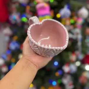 Pink taza corazón hand made mug Pink taza corazón hand made mug