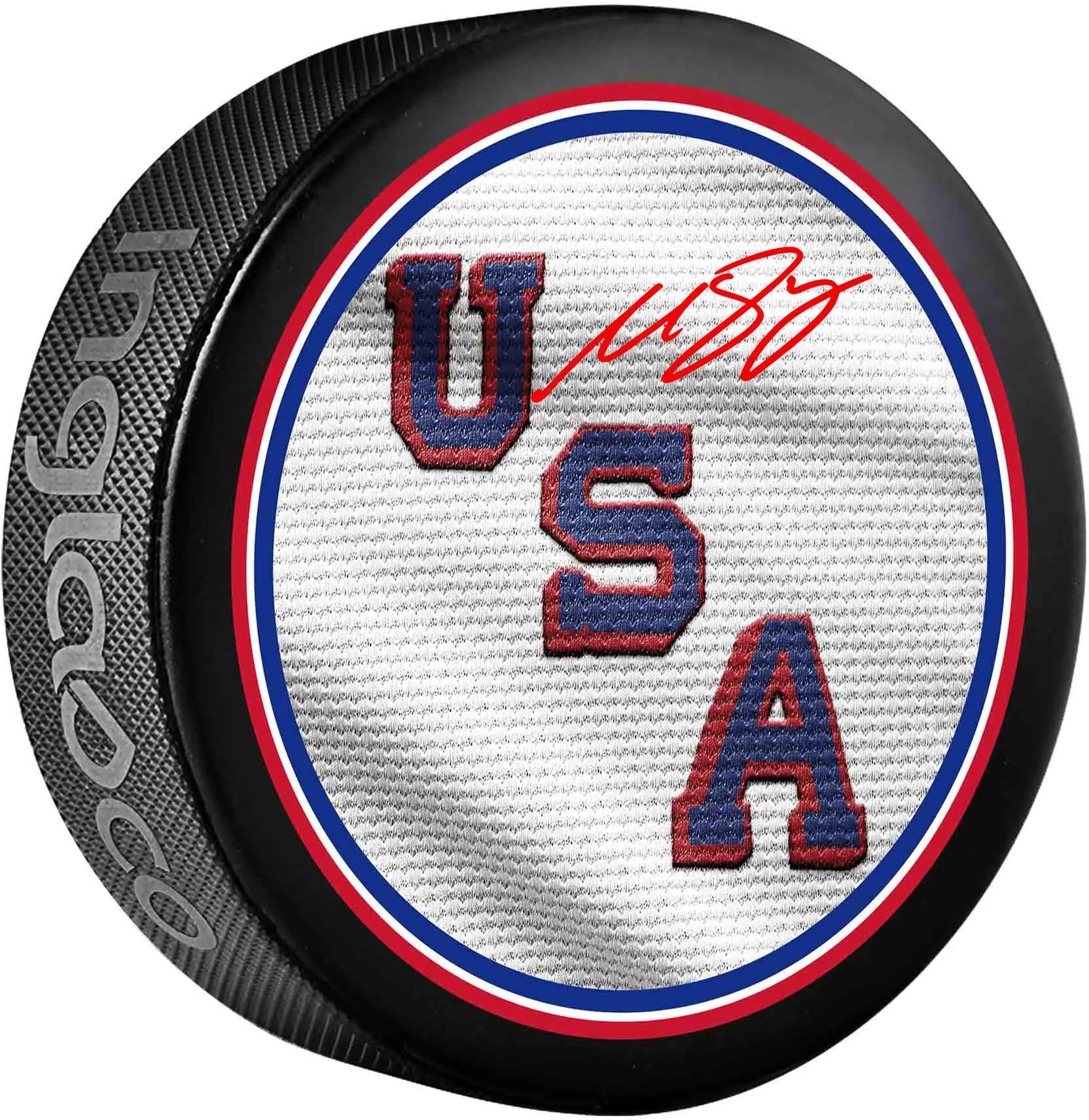 Matt Boldy Team USA Autographed 2026 Olympic Hockey Puck - Fanatics Authentic Certified