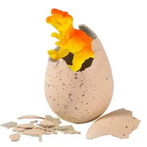 Simulation of hatching dinosaur egg baby model toy, solid Jurassic T-Rex and Spinosaurus figurine ornament