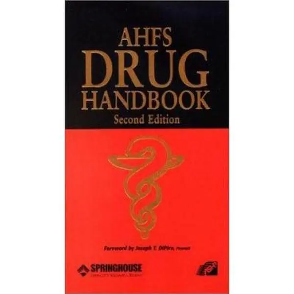 USED Book - AHFS Drug Handbook by American Society of Health-System Pharmacists (Paperback) - english
