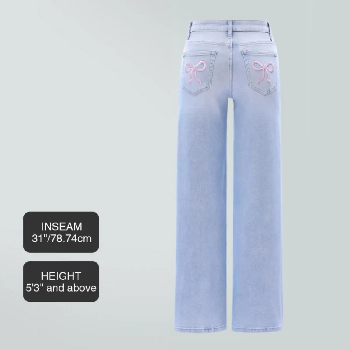Light Blue-Pink Bow