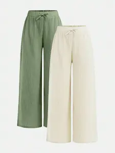 Stylish and elegant comfortable women's trousers two-piece set Pants