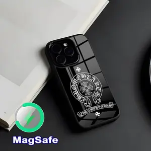 rand C-chrome G-hearts Phone Case Magnetic glass case for iPhone 17 Pro Max 16 15 14 13 11 Pro Max Plus Phone case