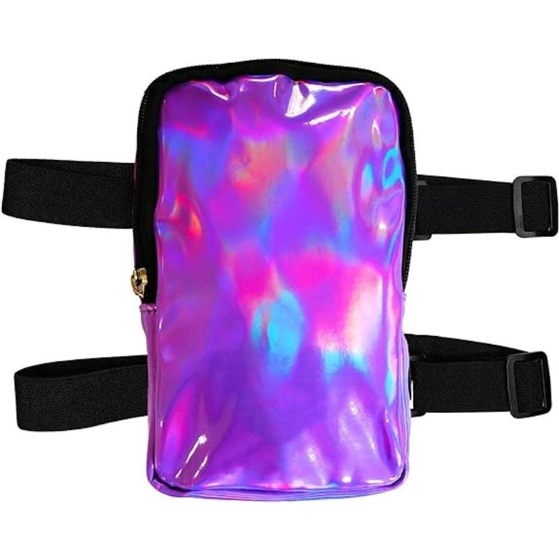New Holographic Thigh Bag Leg Thinning Band Outdoor Adjustable - Green