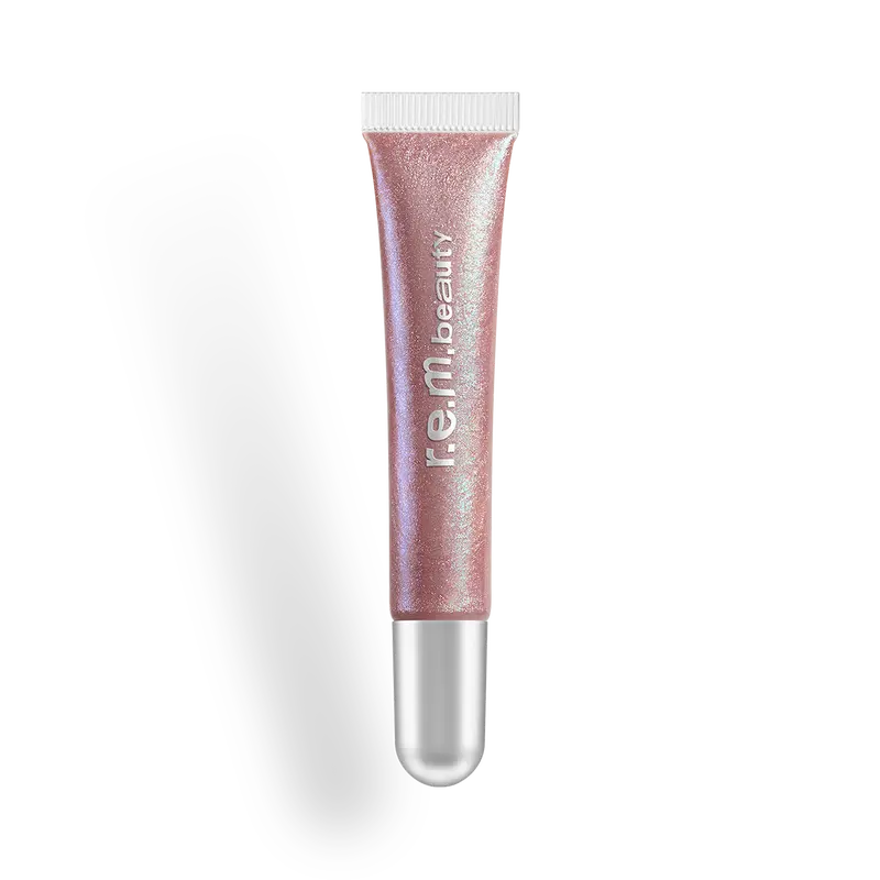 r.e.m. beauty by Ariana Grande Plumping Lip Gloss in fembot - triple-plump actives for instantly fuller lips and nourishing hydration Hydrate Makeup