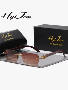 HyJex 1 Piece Unisex Free and Easy Frameless Sunglasses Fashion Trend Square Sunglasses UV400