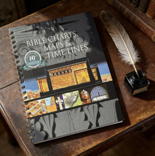 Rose Book of Bible Charts, Maps & Time Lines Vol. 1, 10th Anniversary Edition, Essential Religious Reference Guide Notebook, Bible Study Supplies，Notebook。